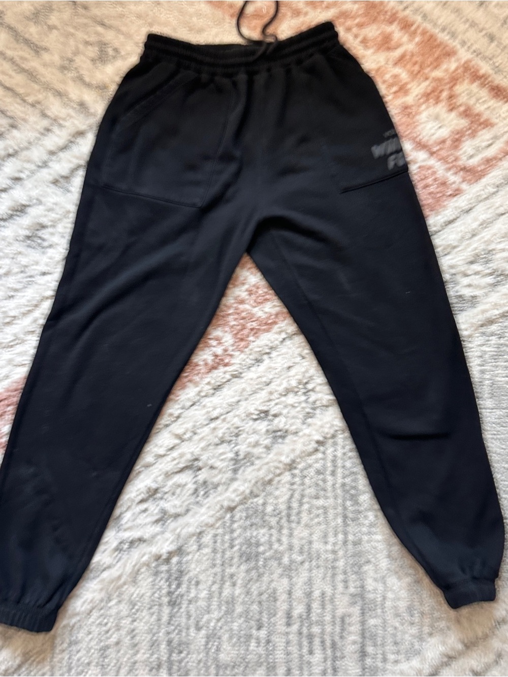 🖤 White 🖤 Fox 🦊 Boutique Off Stage Onxy Vol.3 Sweatpants Black on Black Joggers - Picture 5 of 10